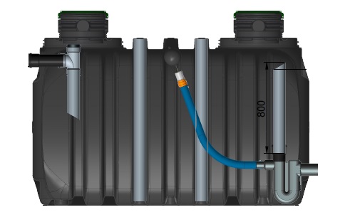 Cuve à eau avec régulateur de débit - Rikutec